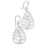 Ten Thousand Villages Silver Palms Earrings