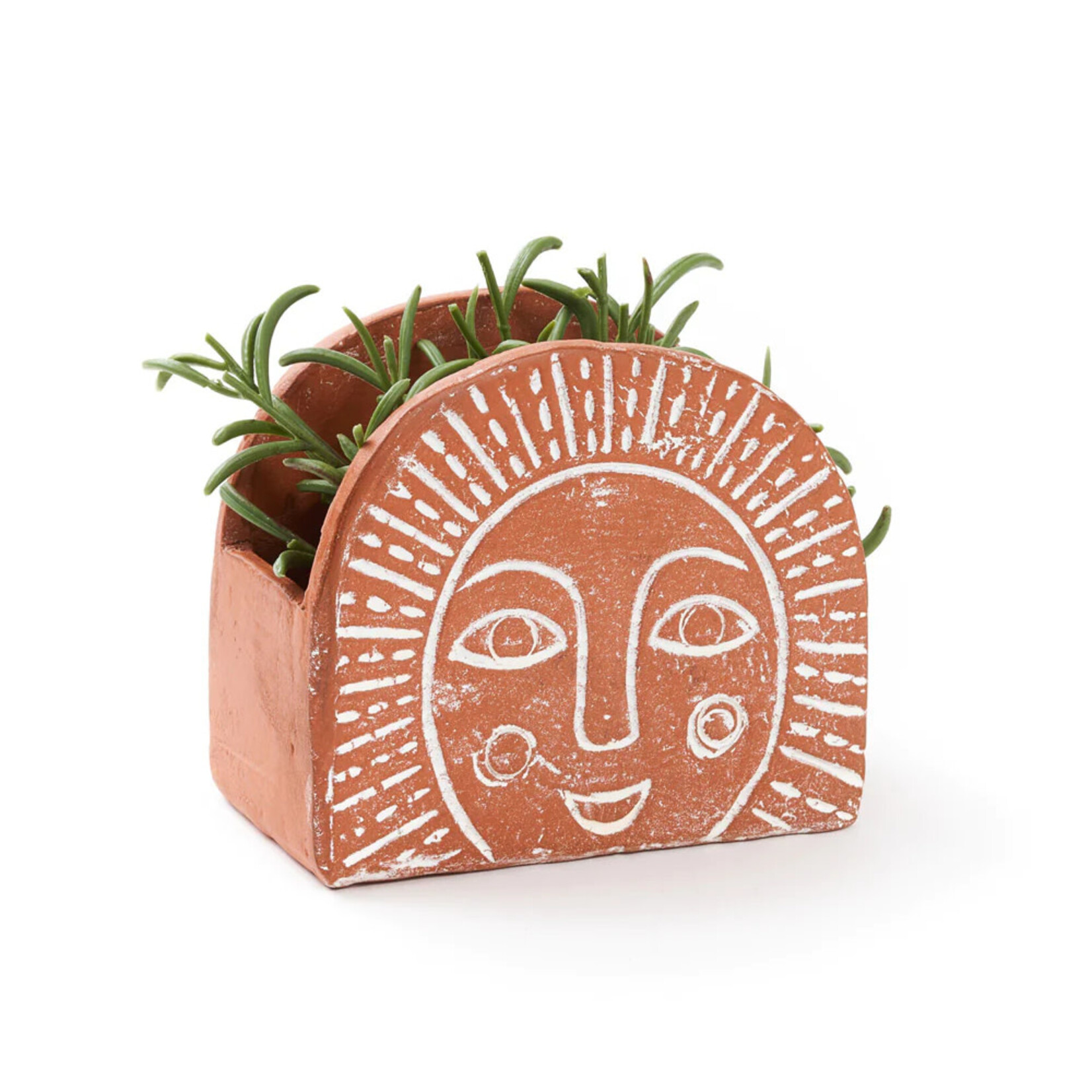 Matr Boomie Vasanta Sunrise Planter with Drainage- Terracotta