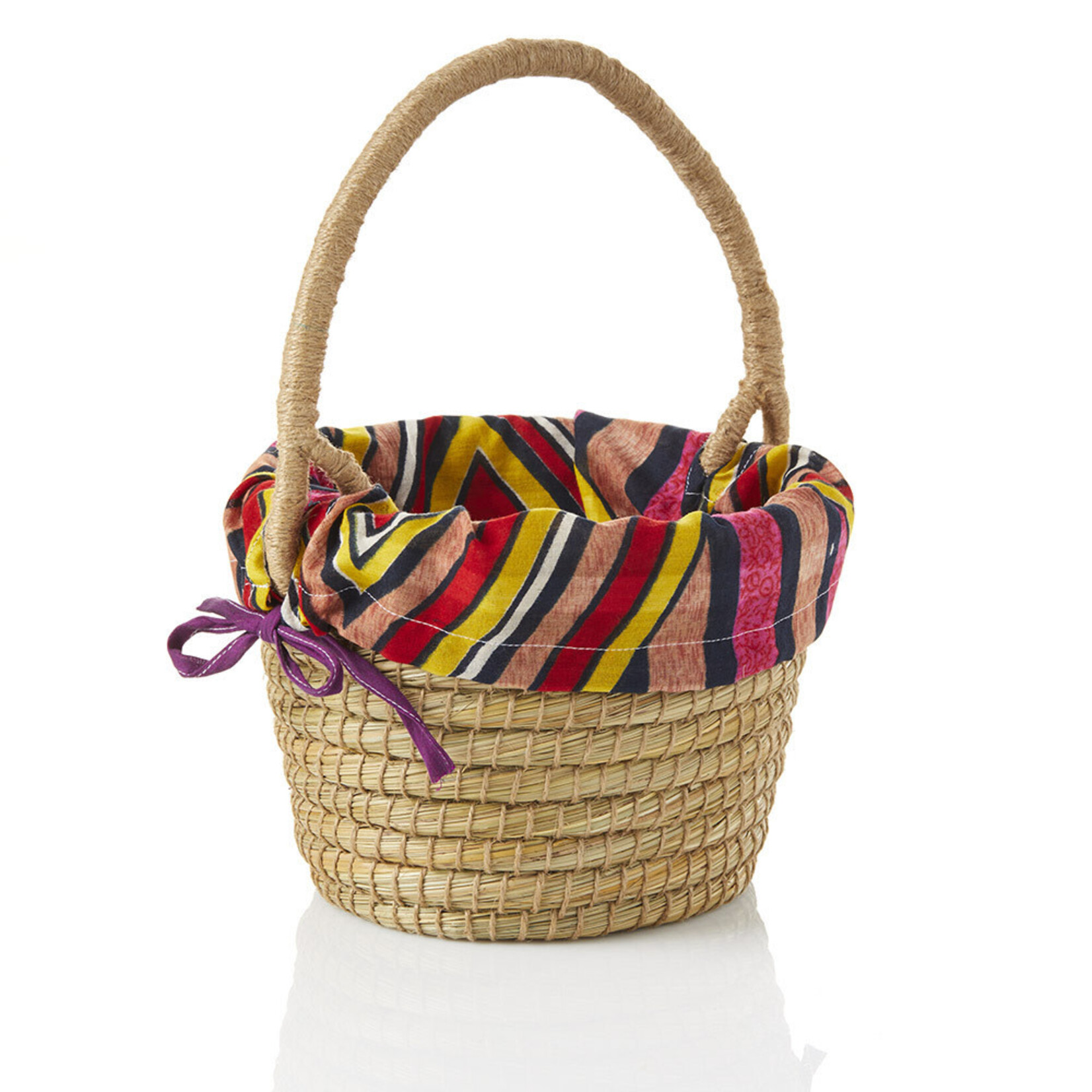 Serrv Mini Handled Chindi Basket