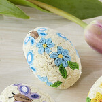 Serrv Quilled Butterfly Egg - Blue