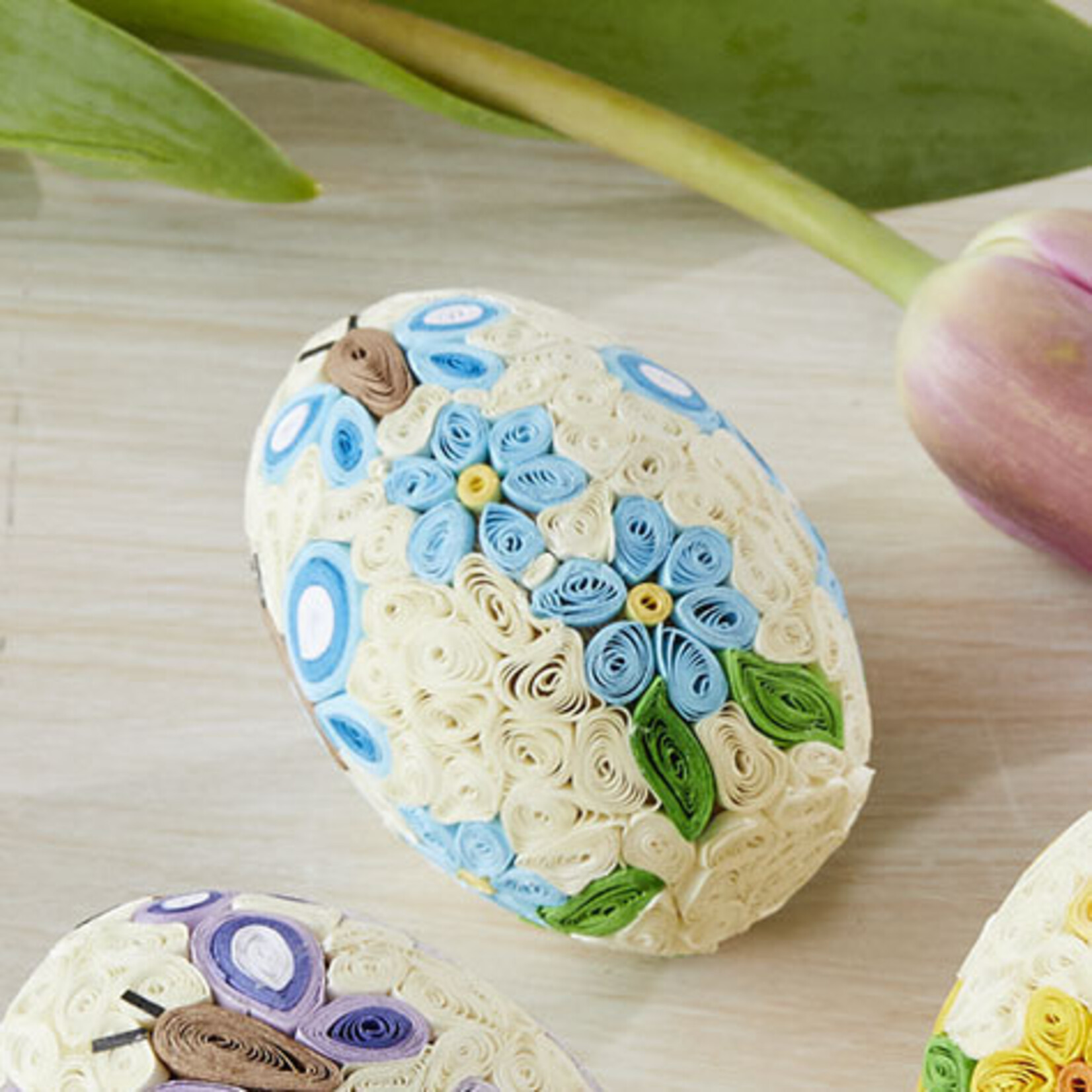 Serrv Quilled Butterfly Egg - Blue