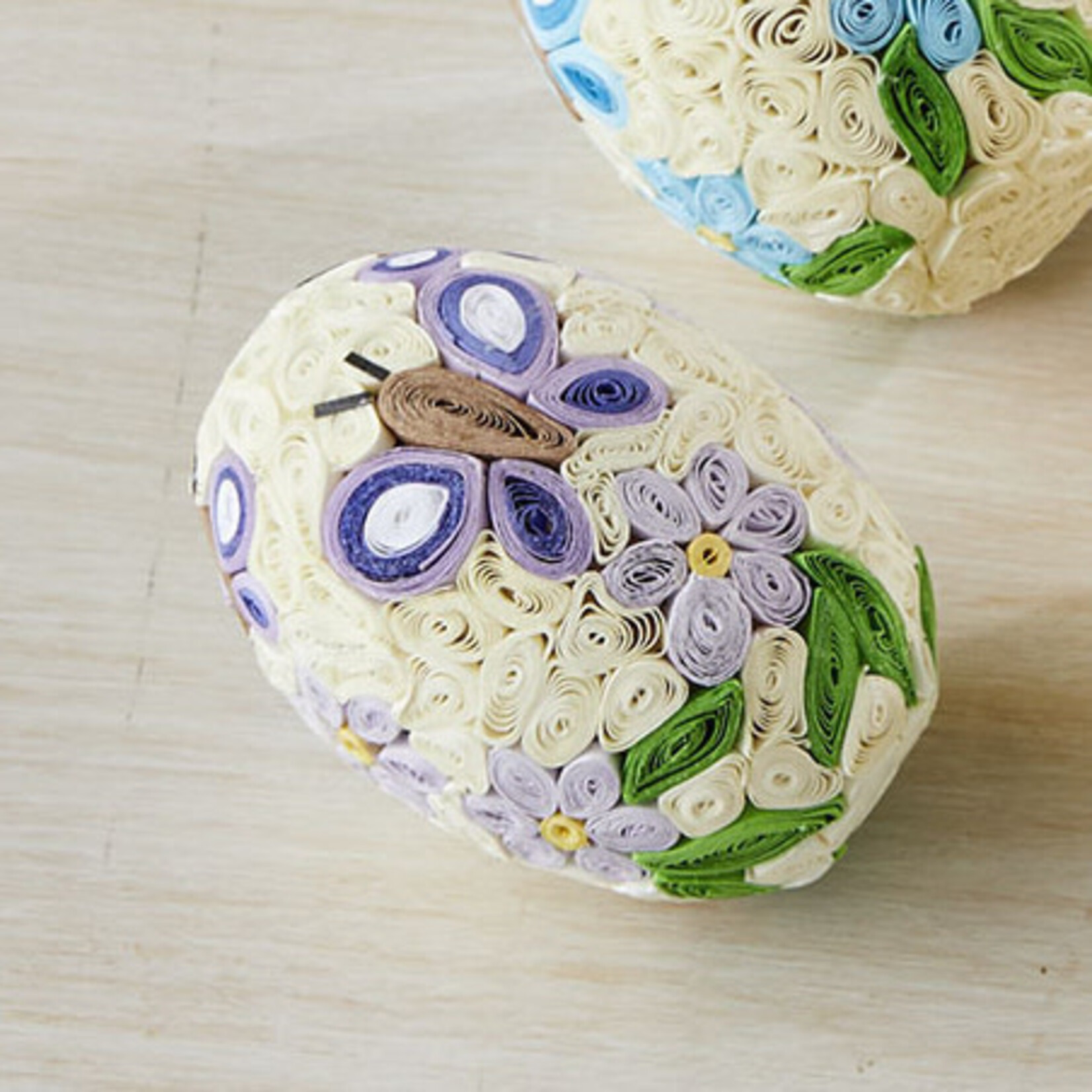 Serrv Quilled Butterfly Egg - Purple