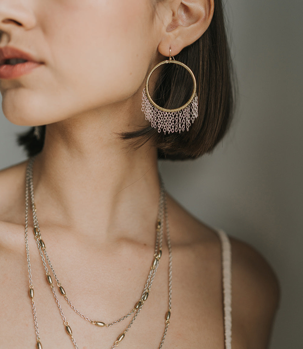 inclusion hoop earrings