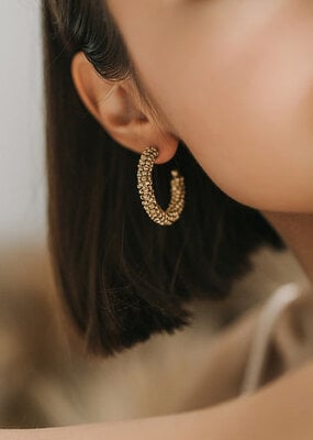 Matr Boomie Bhavani Stud Hoop Earrings