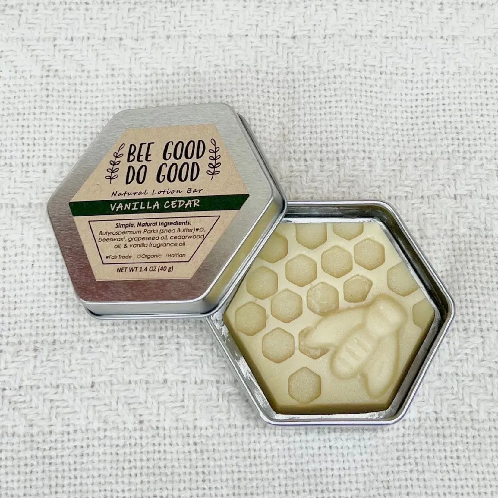 Vetiver Solutions Vanilla Cedar Lotion Bar