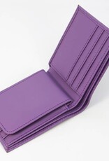 Twin Engine Coffee Leather Bifold Wallet Purple