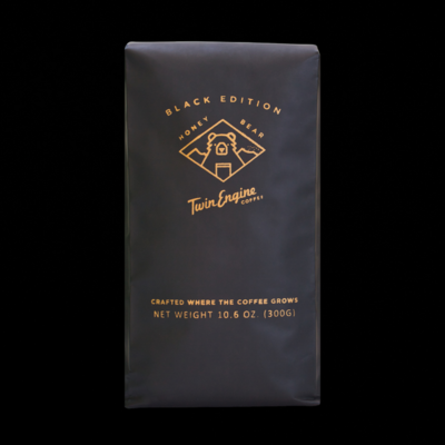 Twin Engine Coffee Honey Bear Coffee--Black Whole Bean