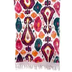 Mira Fair Trade Retro Ikat Throw / Tapestry / Beach Blanket