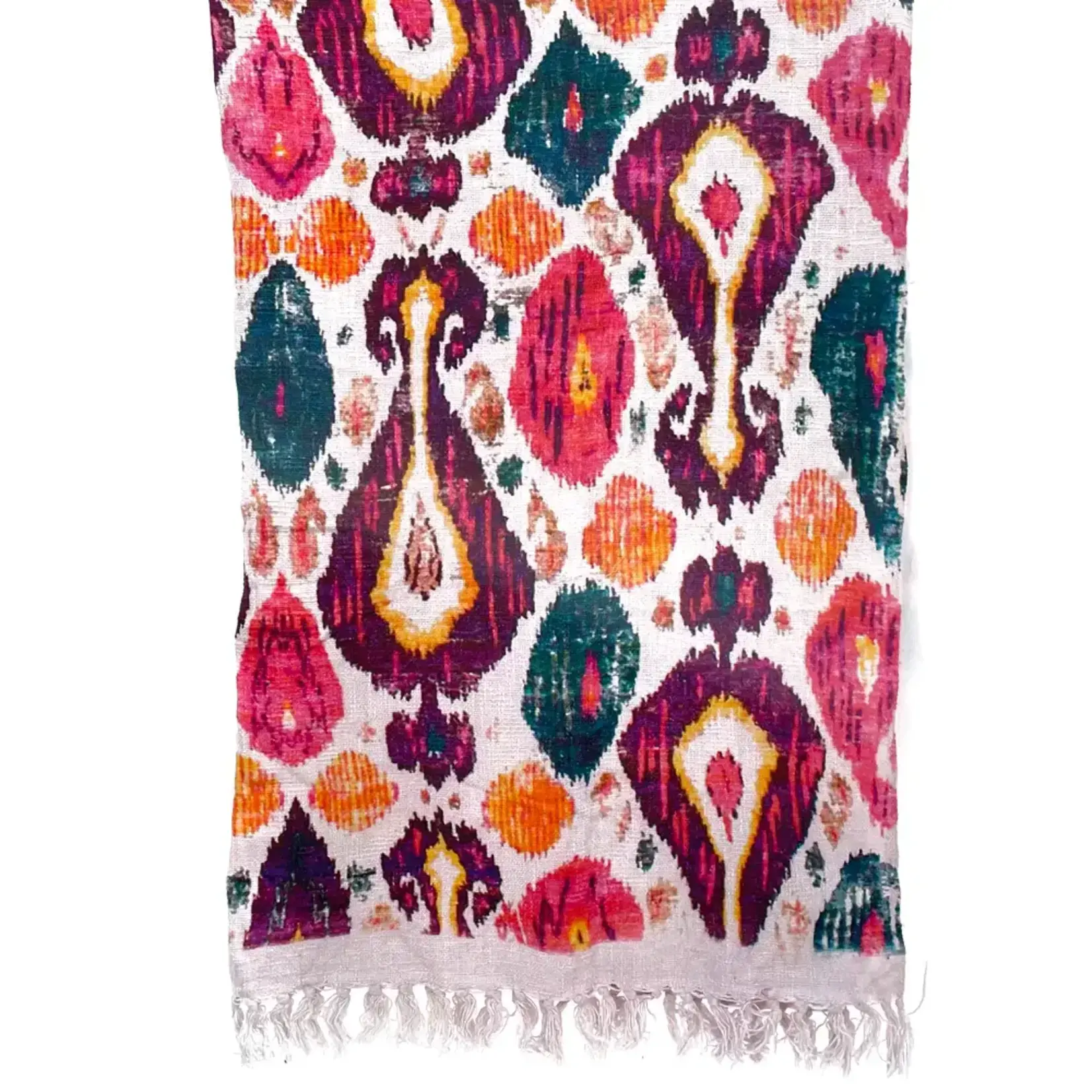 Mira Fair Trade Retro Ikat Throw / Tapestry / Beach Blanket