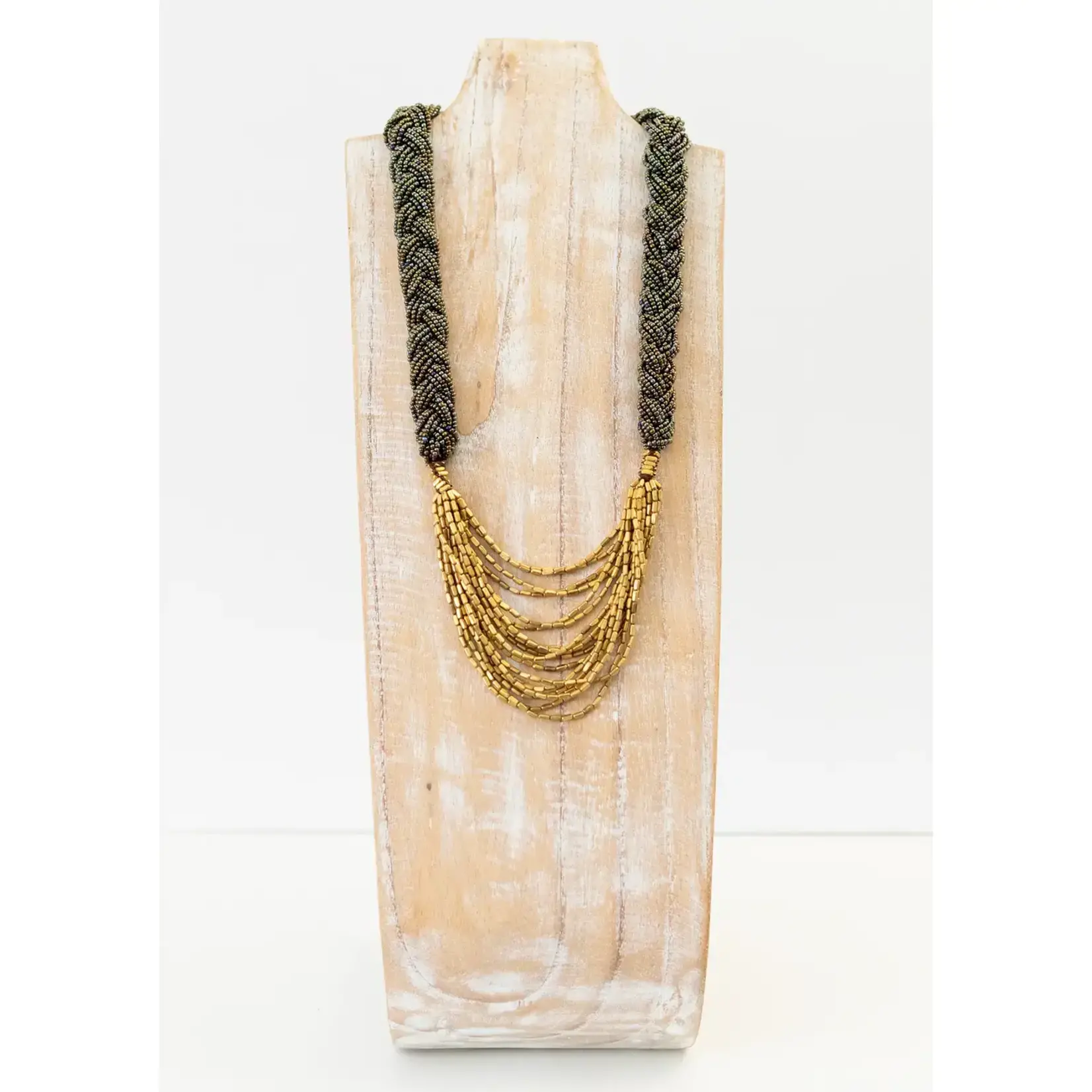 Aid Through Trade The Braided Hema Necklace - Goddess