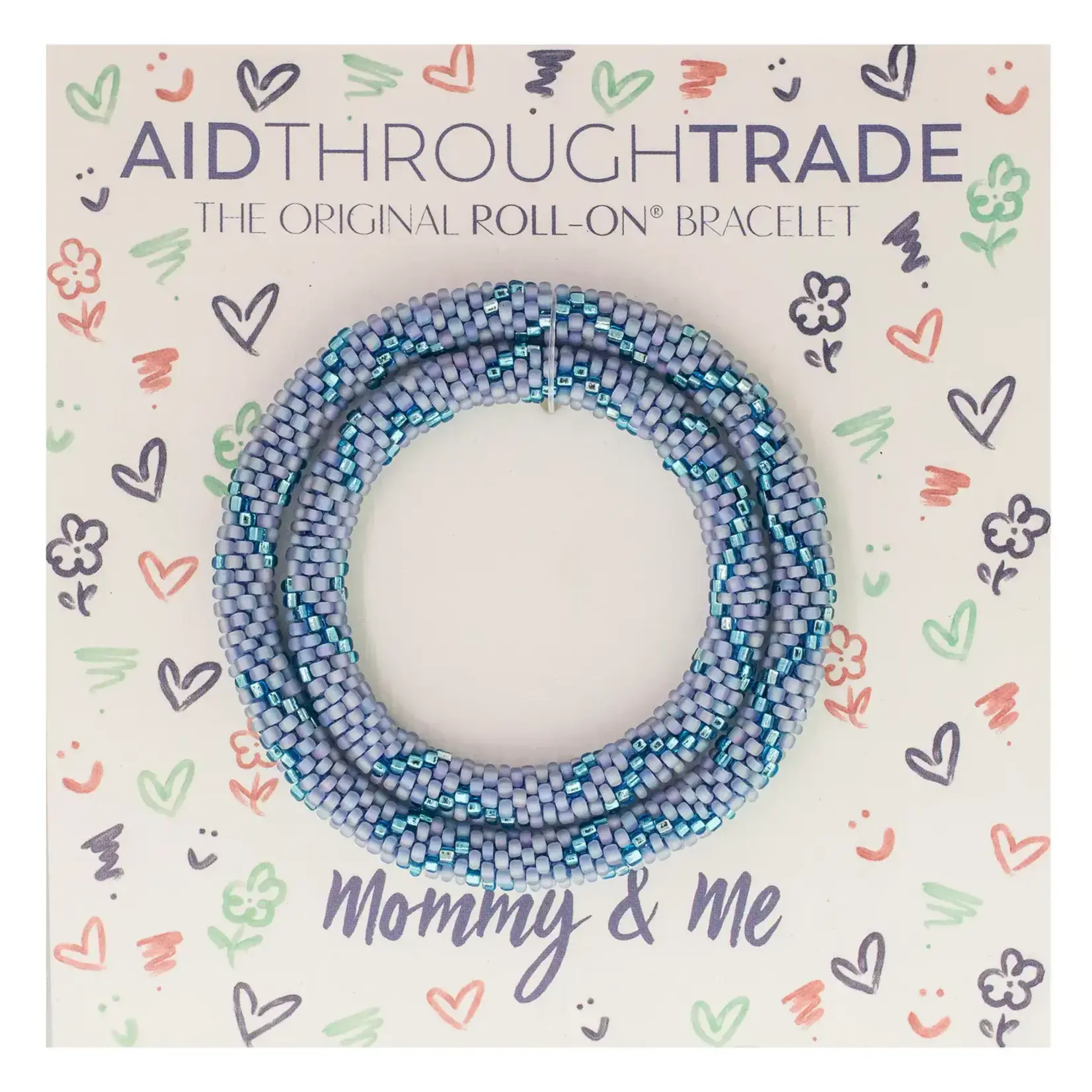 Aid Through Trade Mommy & Me Bracelets Sky