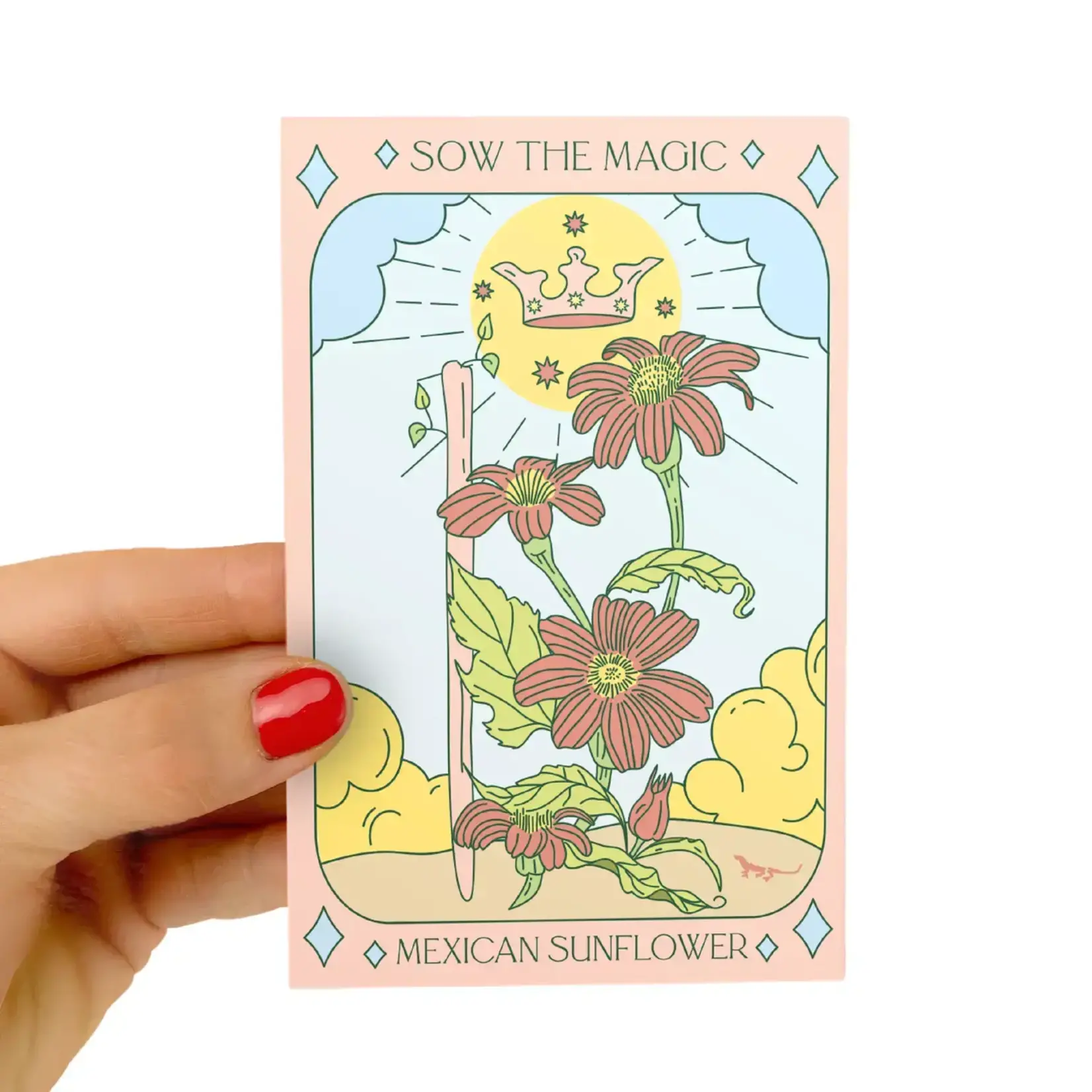 Sow The Magic Mexican Sunflower Tarot Garden + Gift Seed Packet