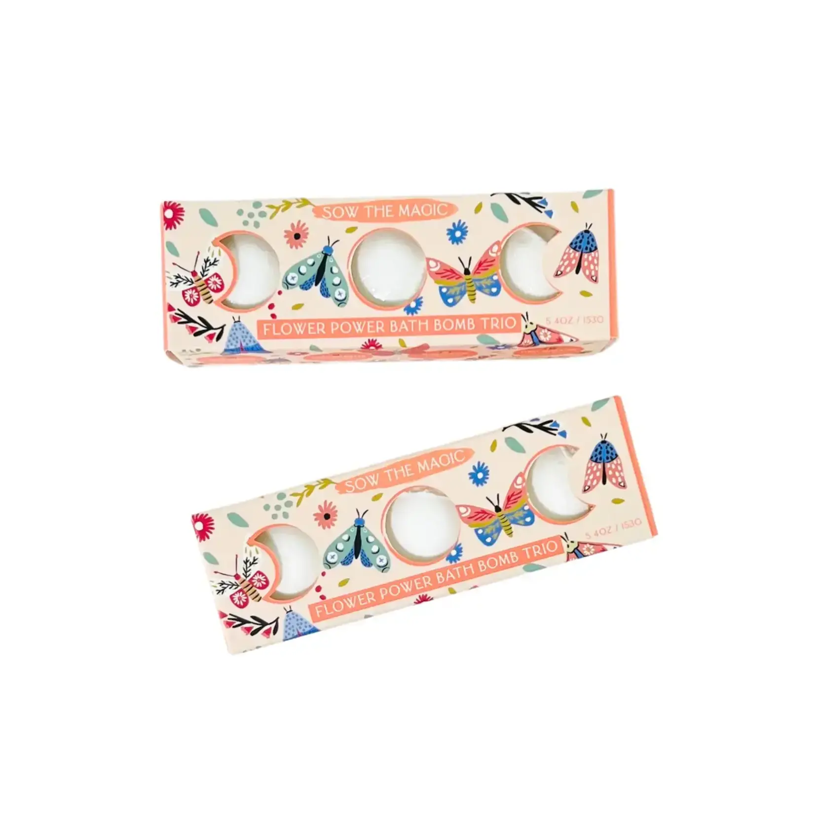 Sow The Magic Moon Phase Flower Power Bath Bomb Trio