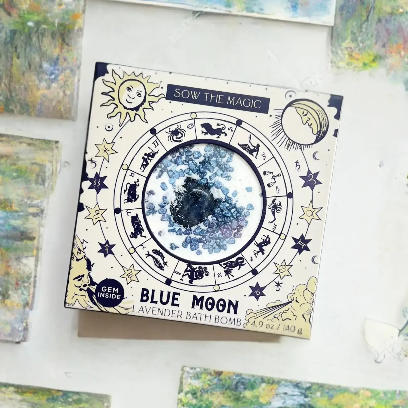 Sow The Magic Blue Moon Lavender Bath Bomb with