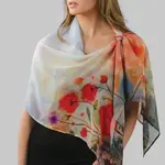 sevya handmade Aloka Scarf- Red Poppies