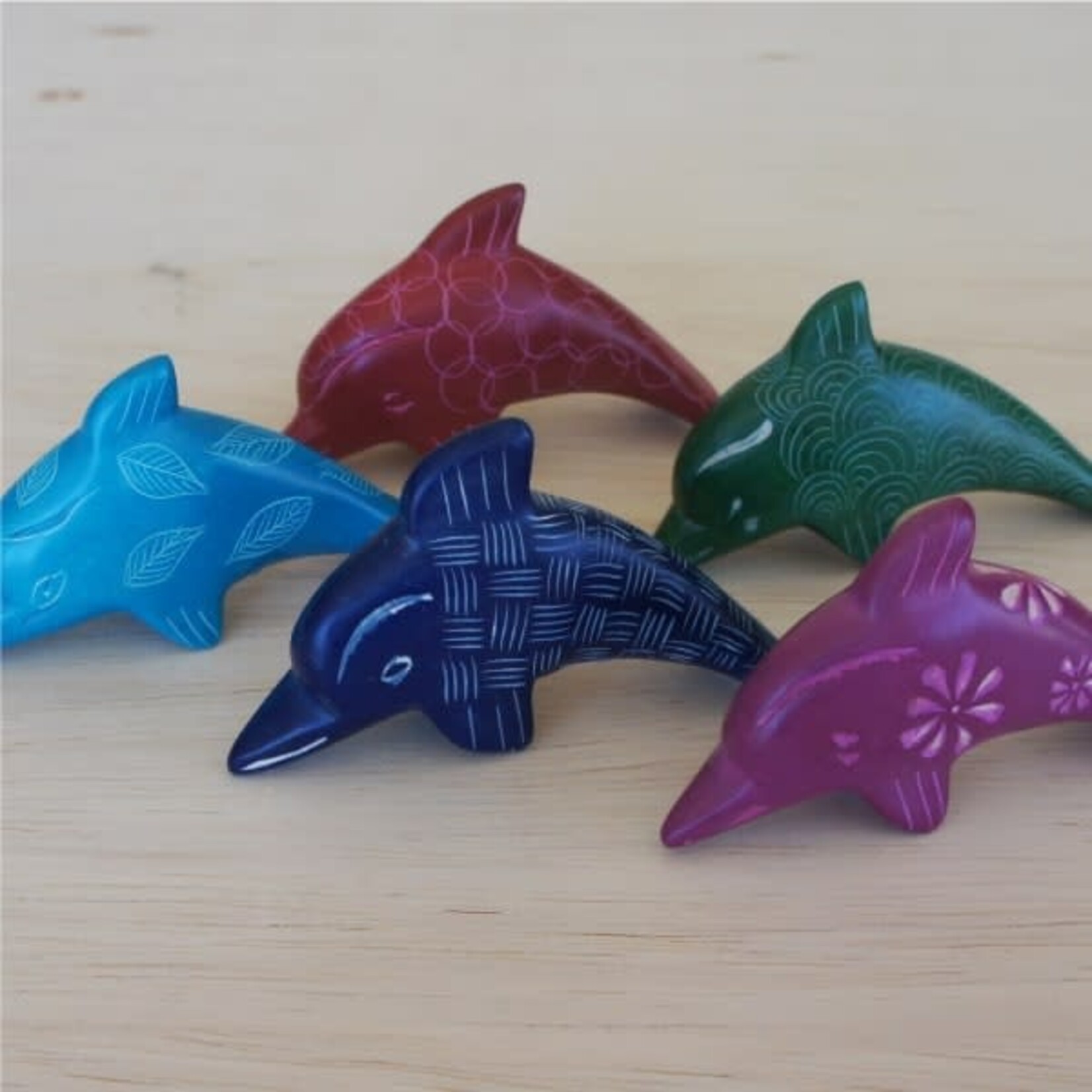 Venture Imports Soapstone Dolphin: Assorted