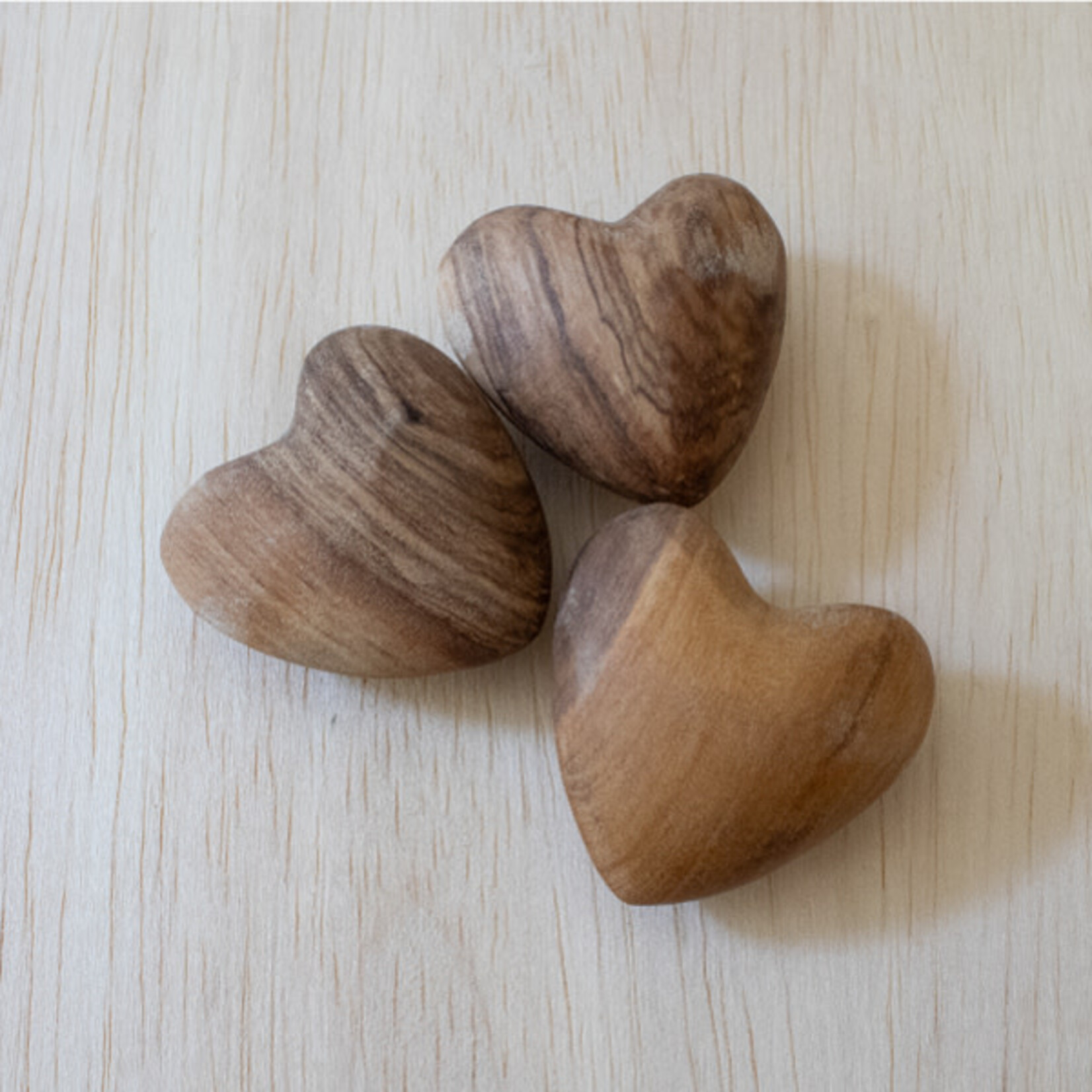 Venture Imports Carved Olive Wood Heart