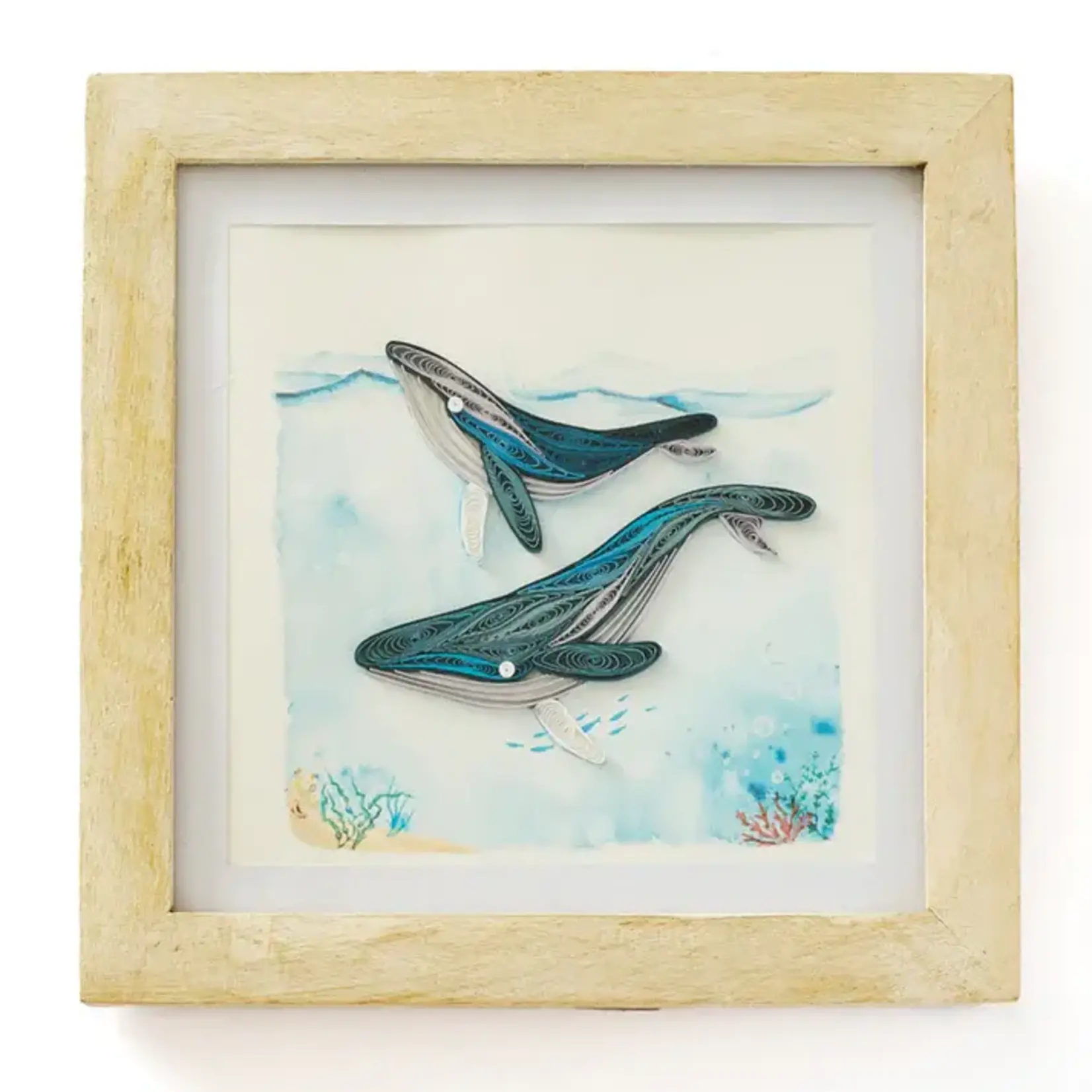 Matr Boomie Bimala 6x6 White Rub Quilling Card Frame
