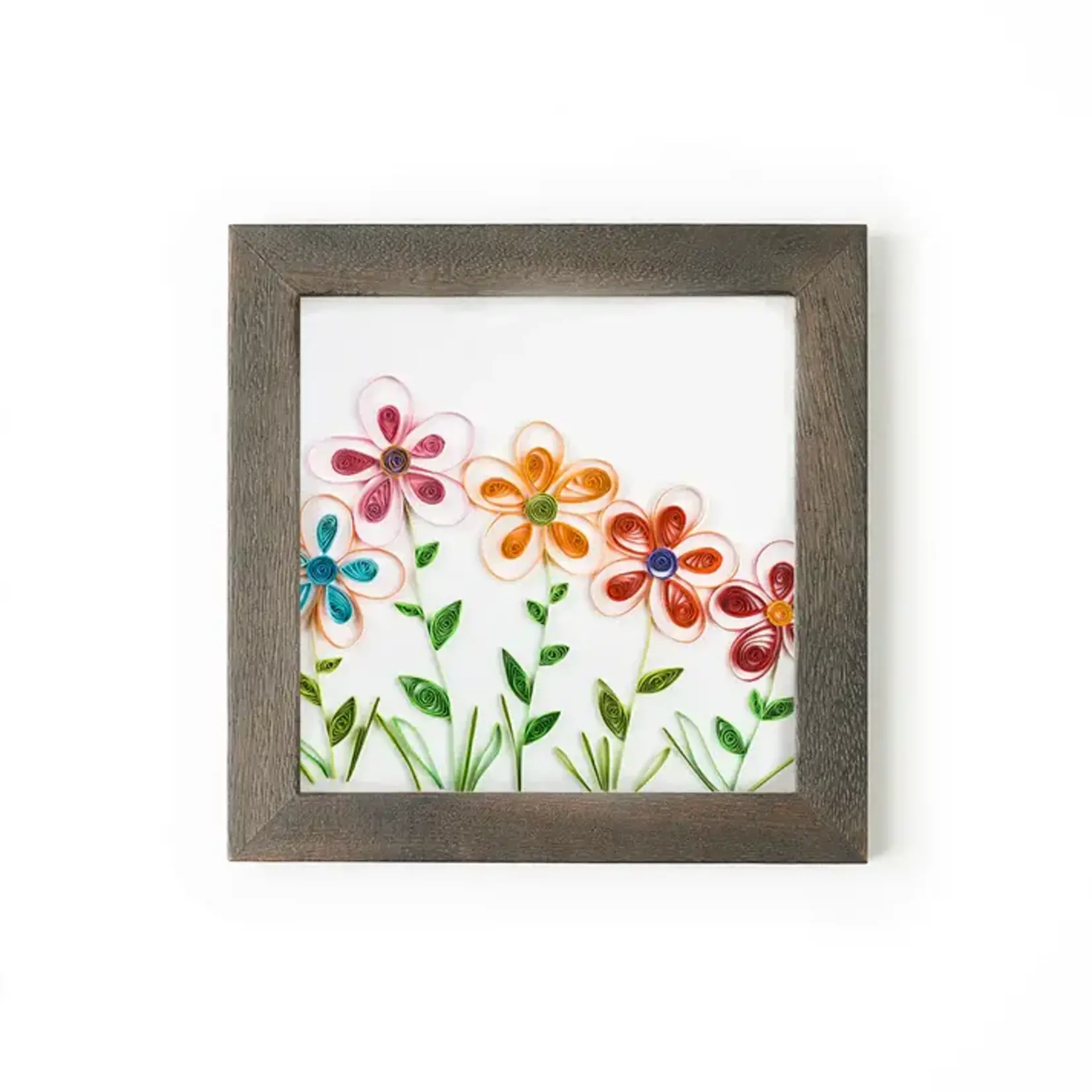 Matr Boomie Bimala 6x6 Dark Brown Wood Quilling Card Frame