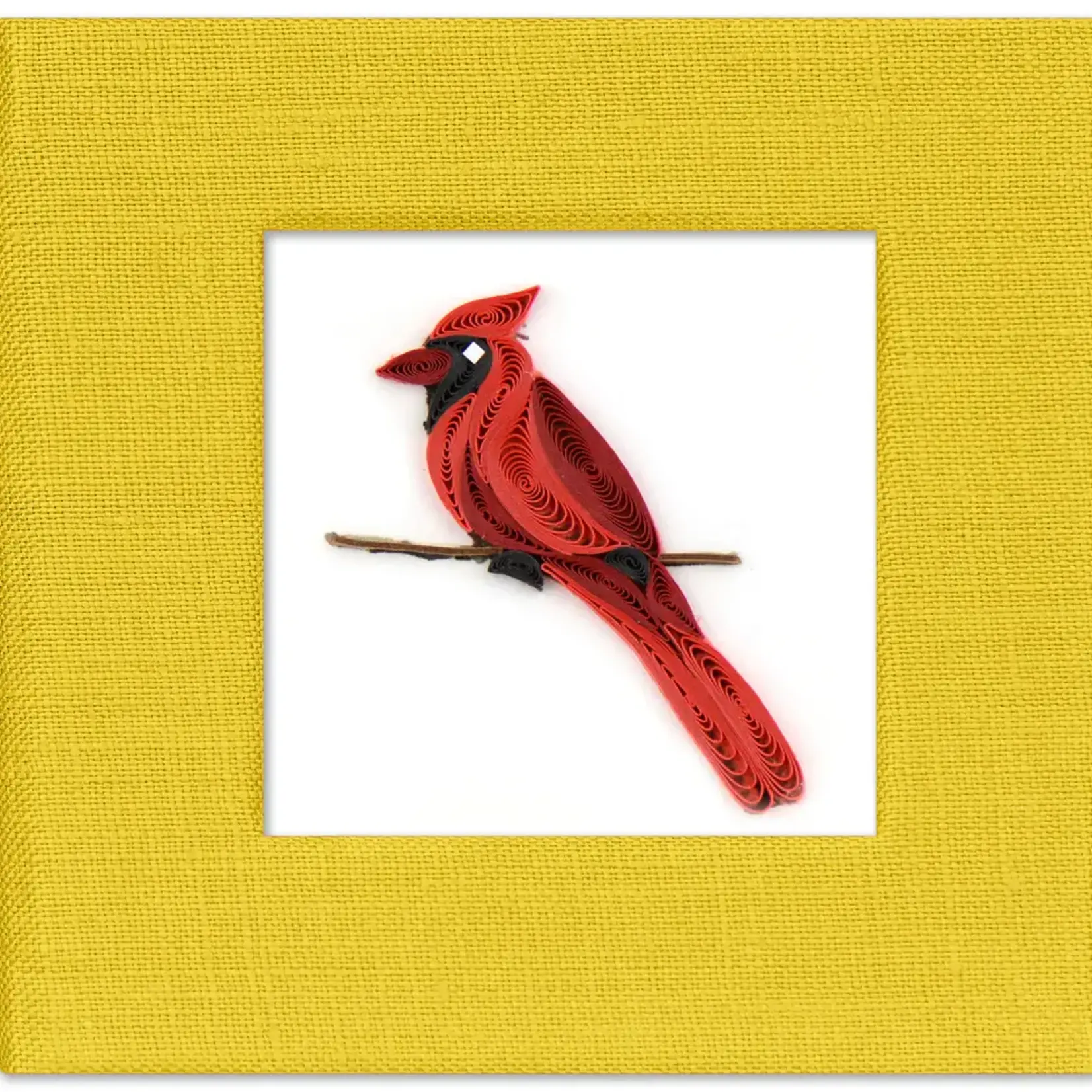 Quilling Card Cardinal Sticky Note- Quilled