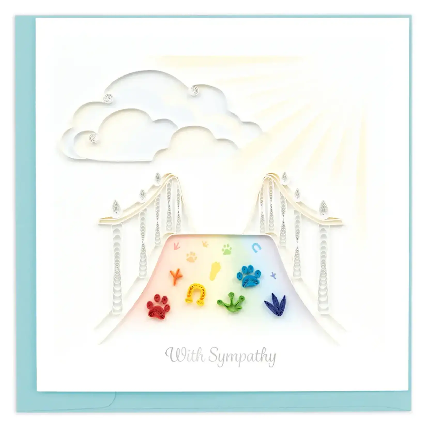 Quilling Card Rainbow Bridge Sympathy Quilling Card