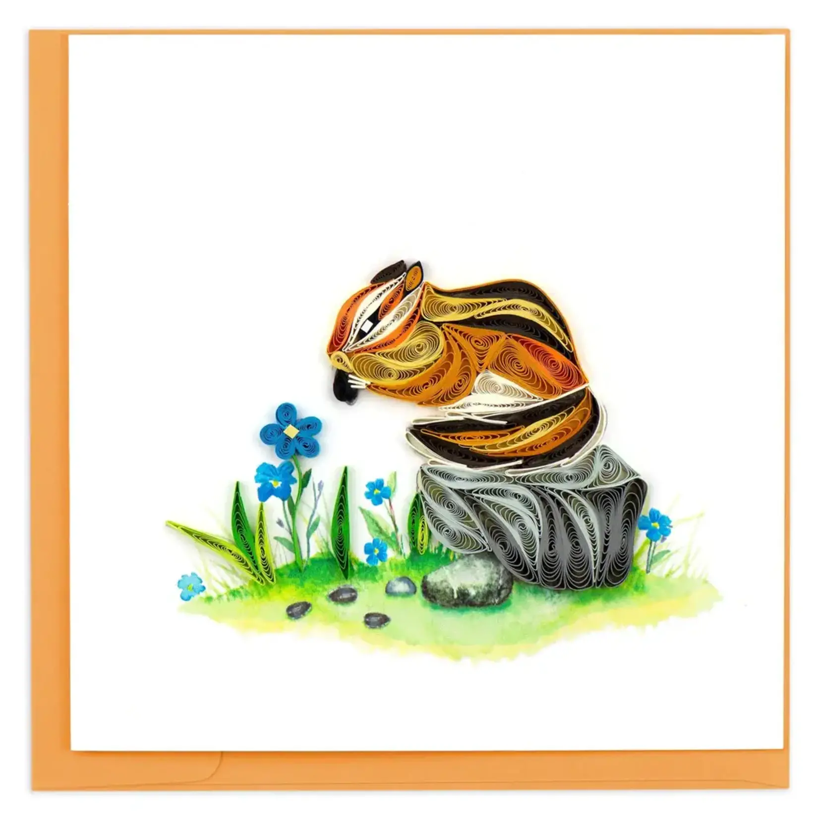 Quilling Card Chipmunk Quilled Card