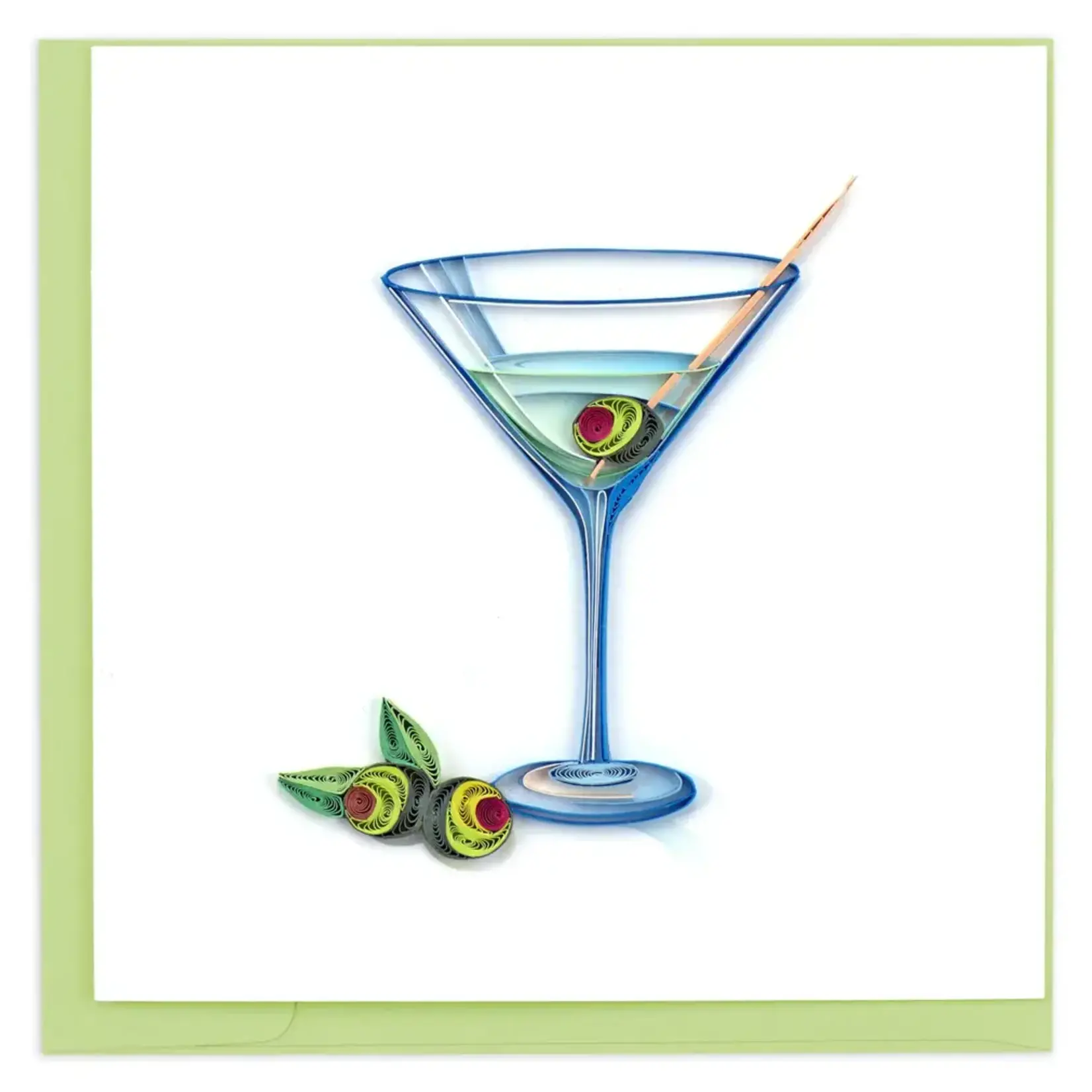 Quilling Card Gin Martini  Quilling Card