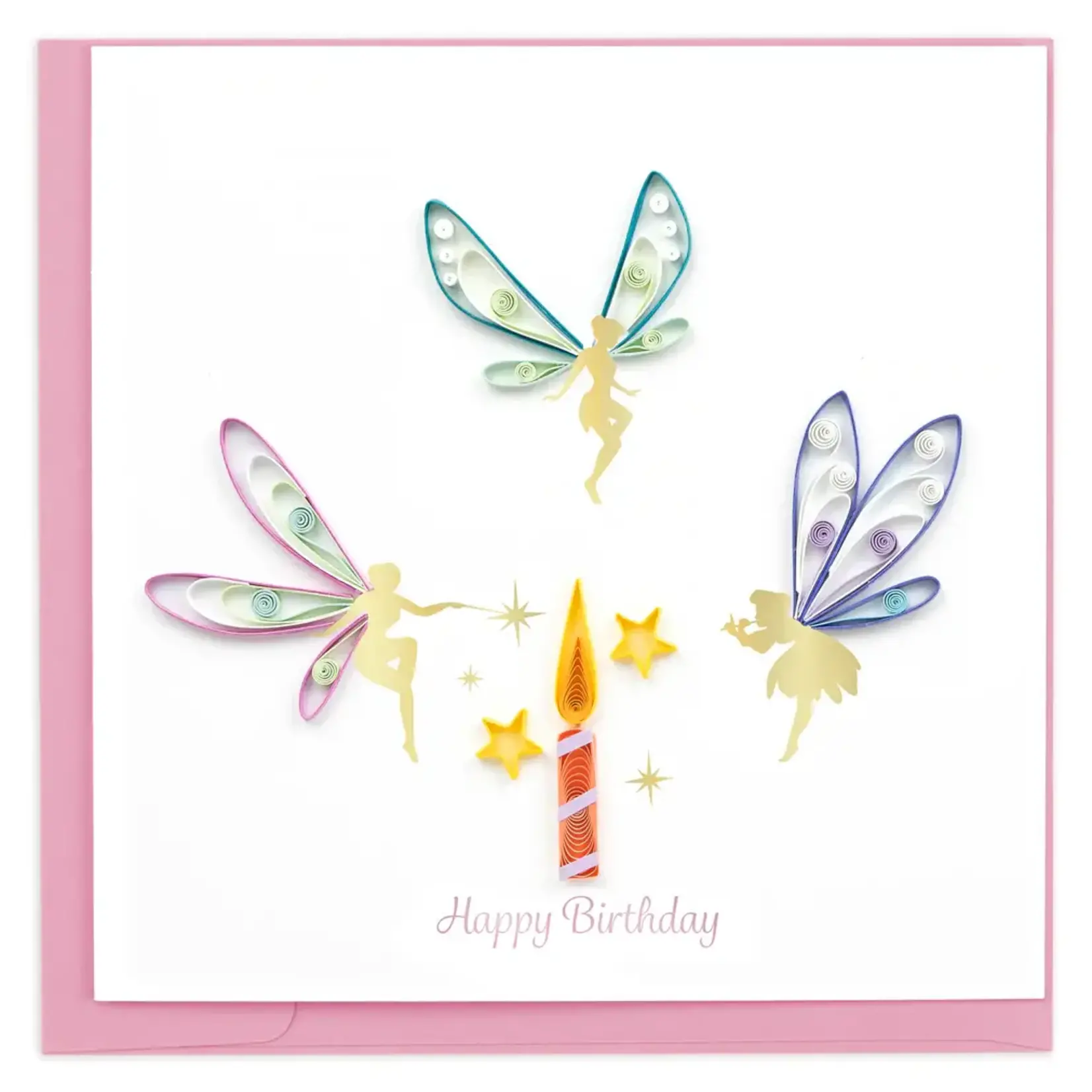 Quilling Card Fairies Birthday Quilling Card