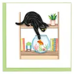 Quilling Card Mischievous Cat Quilled Card