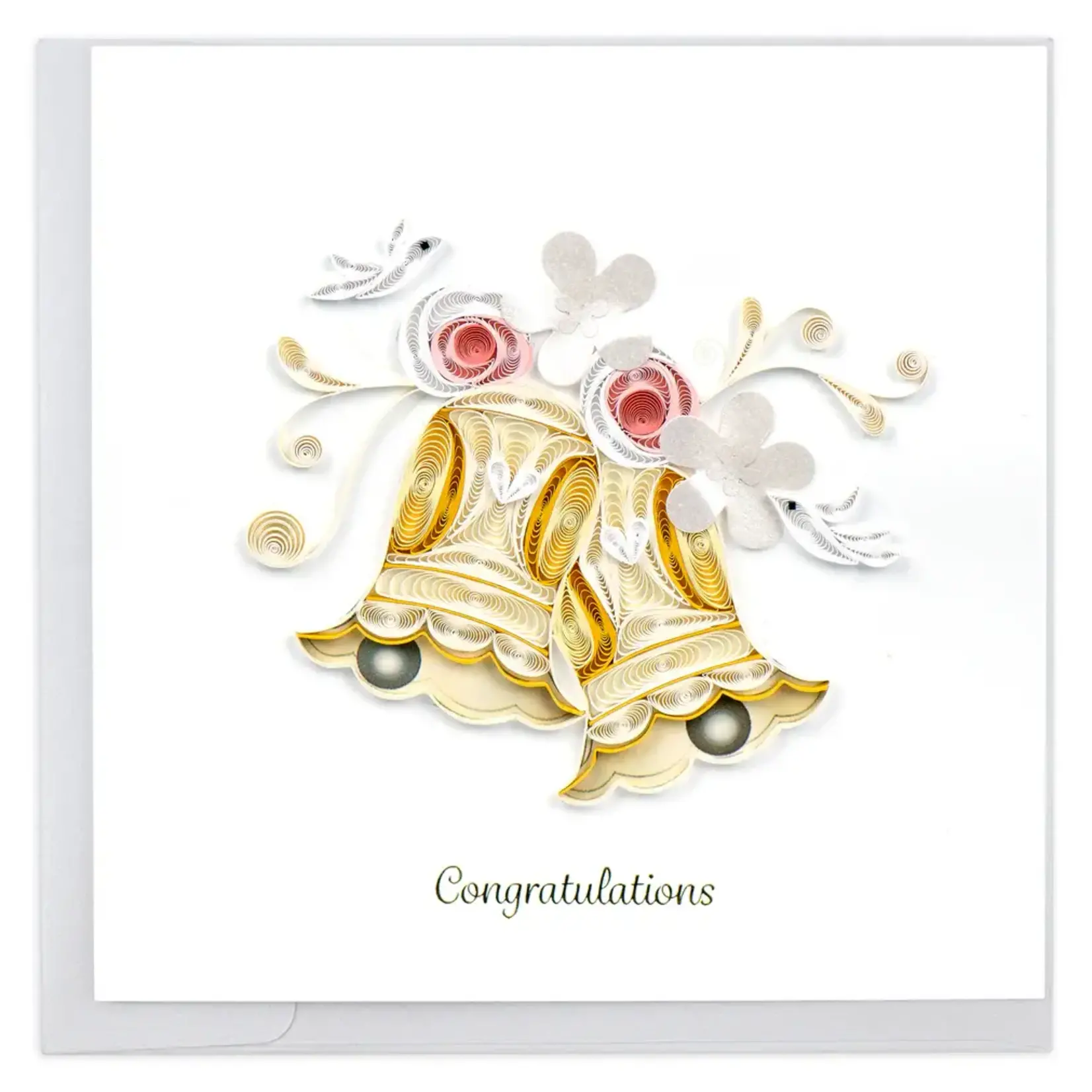 Quilling Card Wedding Bells Quilling Card