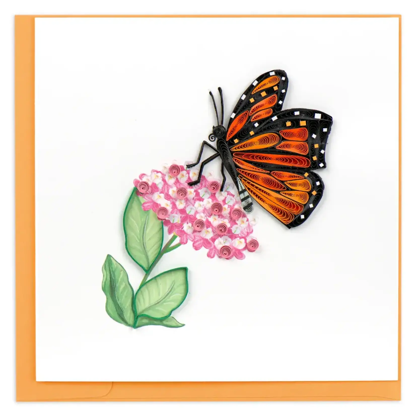 Quilling Card Monarch Milkweed Butterfly Quilling Card