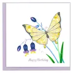 Quilling Card Butterfly & Bluebells Birthday Quilling Card