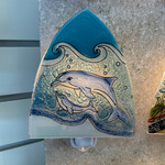 PamPeana Dolphin Glass Night Light