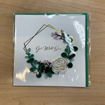 Quilling Card Get Well Eucalyptus Quilling Card