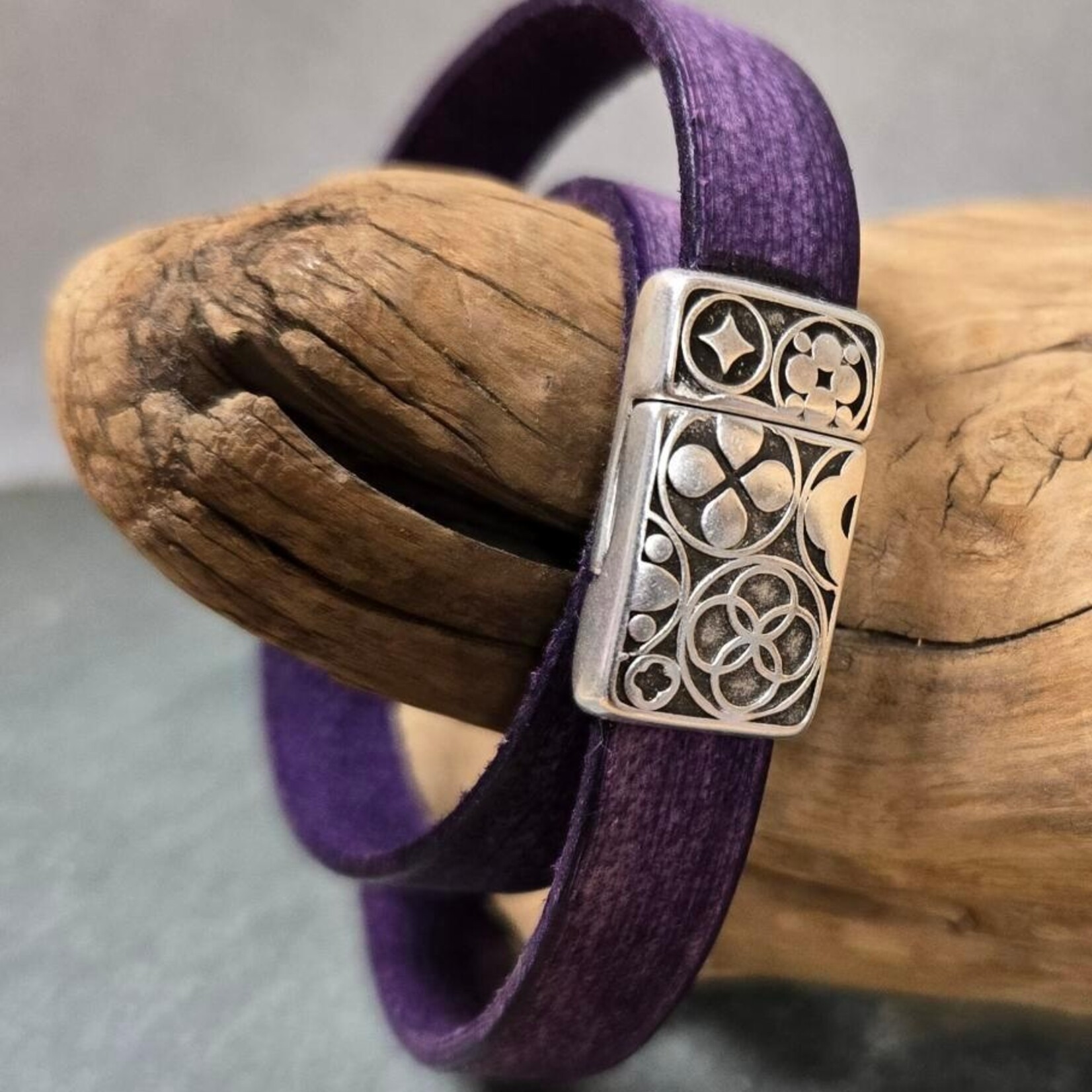 Pink Ginkgo Designs Leather Double Wrap Bracelet*