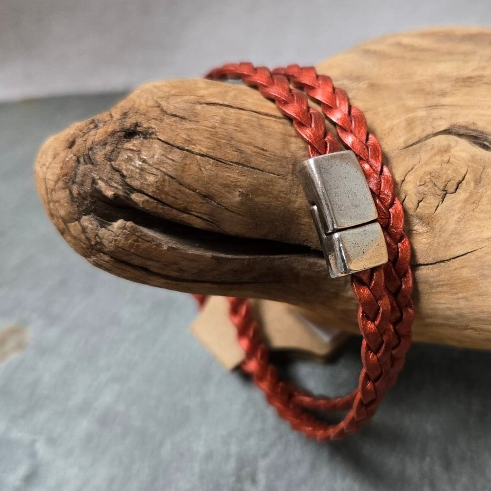Pink Ginkgo Designs Leather Double Wrap Bracelet*