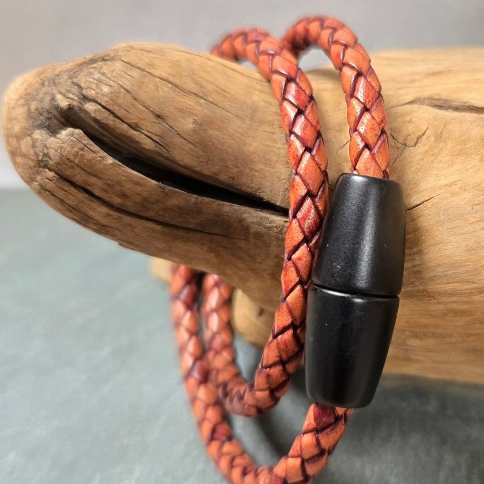 Pink Ginkgo Designs Leather Double Wrap Bracelet*