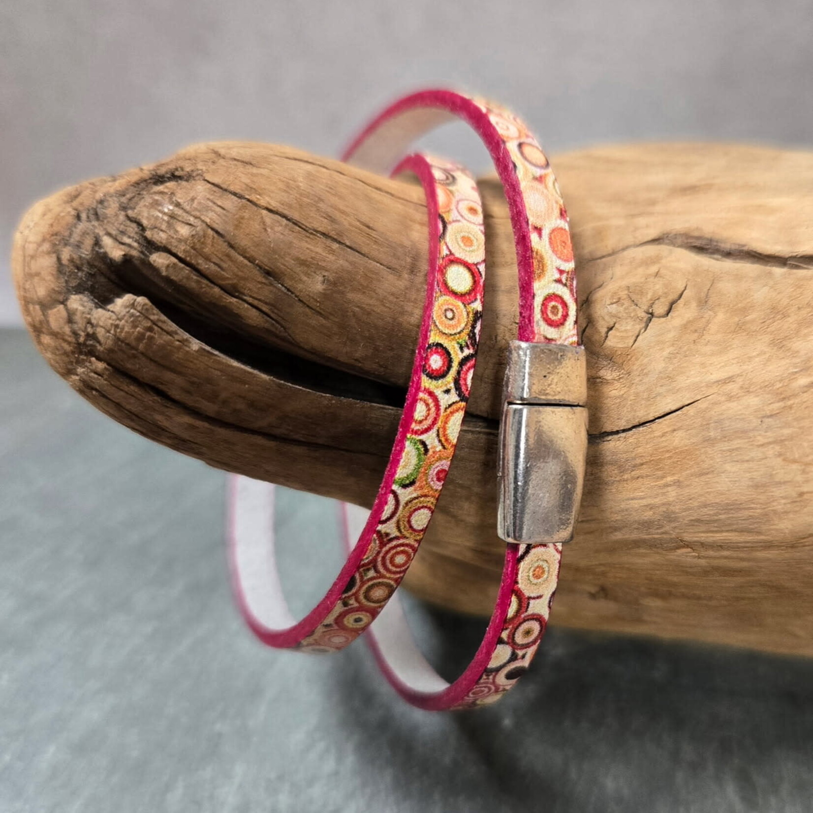 Pink Ginkgo Designs Leather Double Wrap Bracelet*