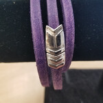 Pink Ginkgo Designs Leather Triple Wrap Bracelet*