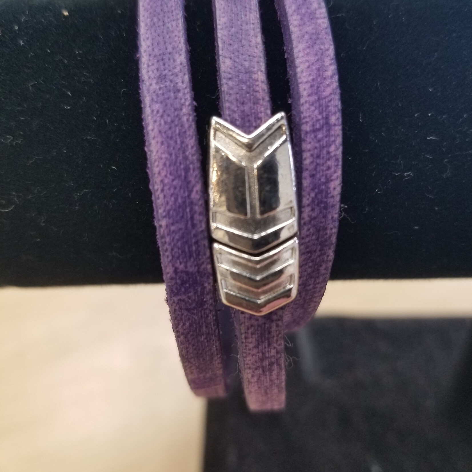Pink Ginkgo Designs Leather Triple Wrap Bracelet*