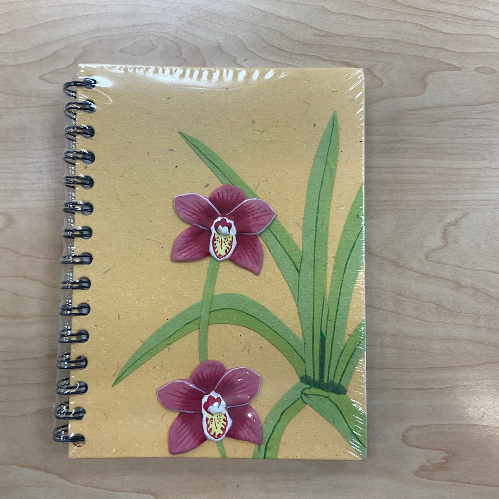 Minga Imports Large Journal, Sweet Orchid Flower