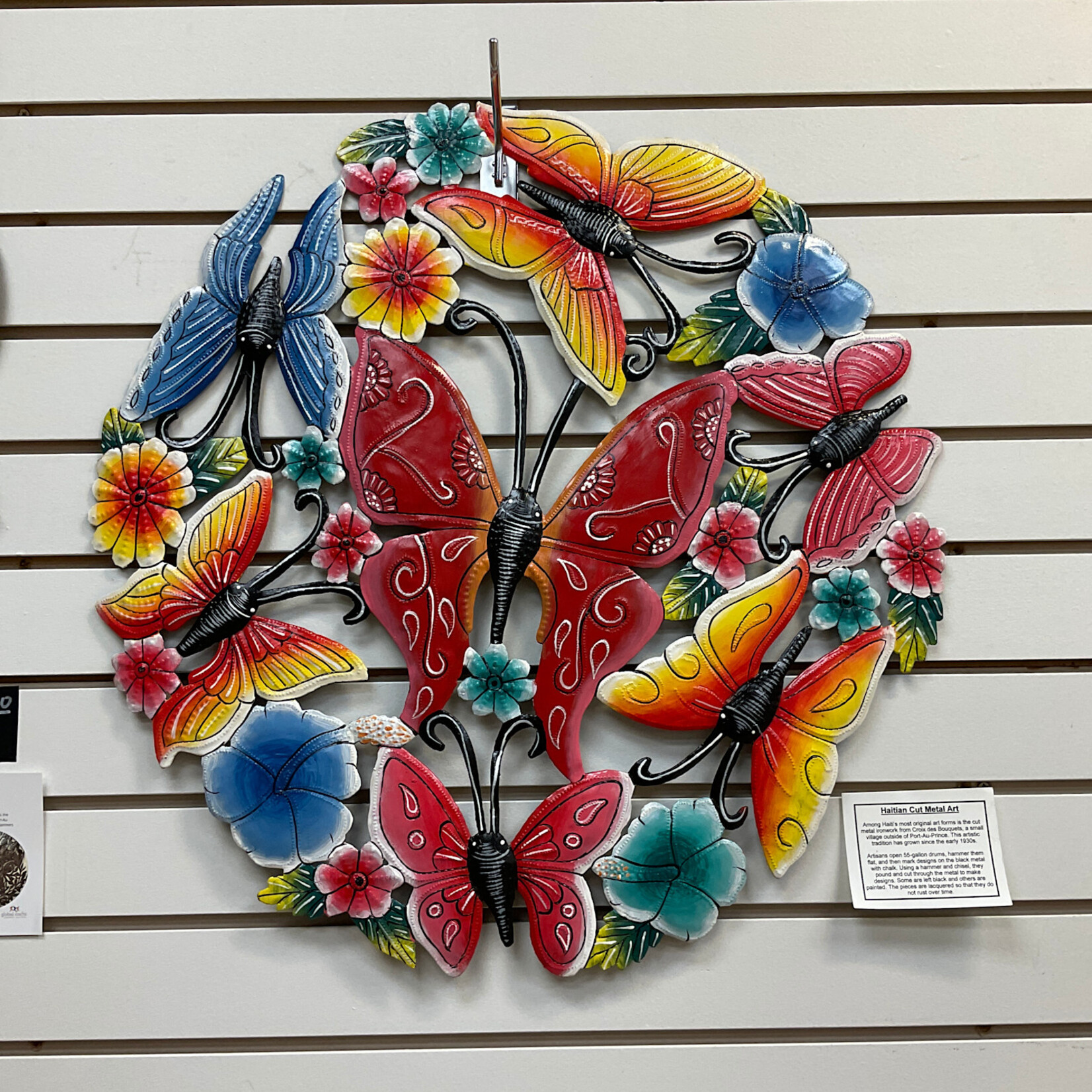 Serrv Butterfly Garden Wall Drum Art