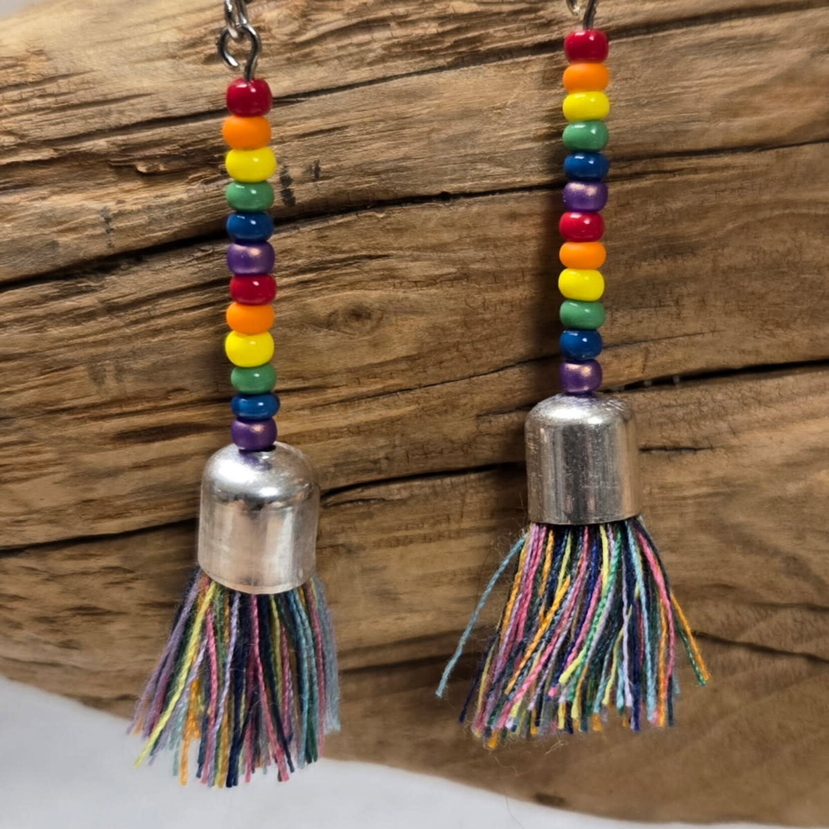 Pink Ginkgo Designs Tassel Earrings *