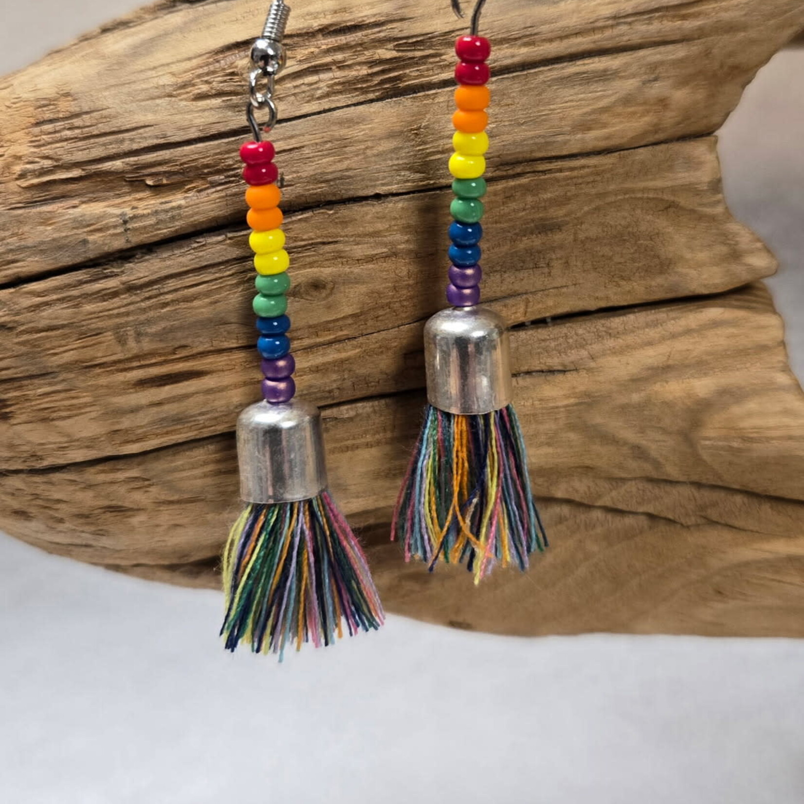 Pink Ginkgo Designs Tassel Earrings *