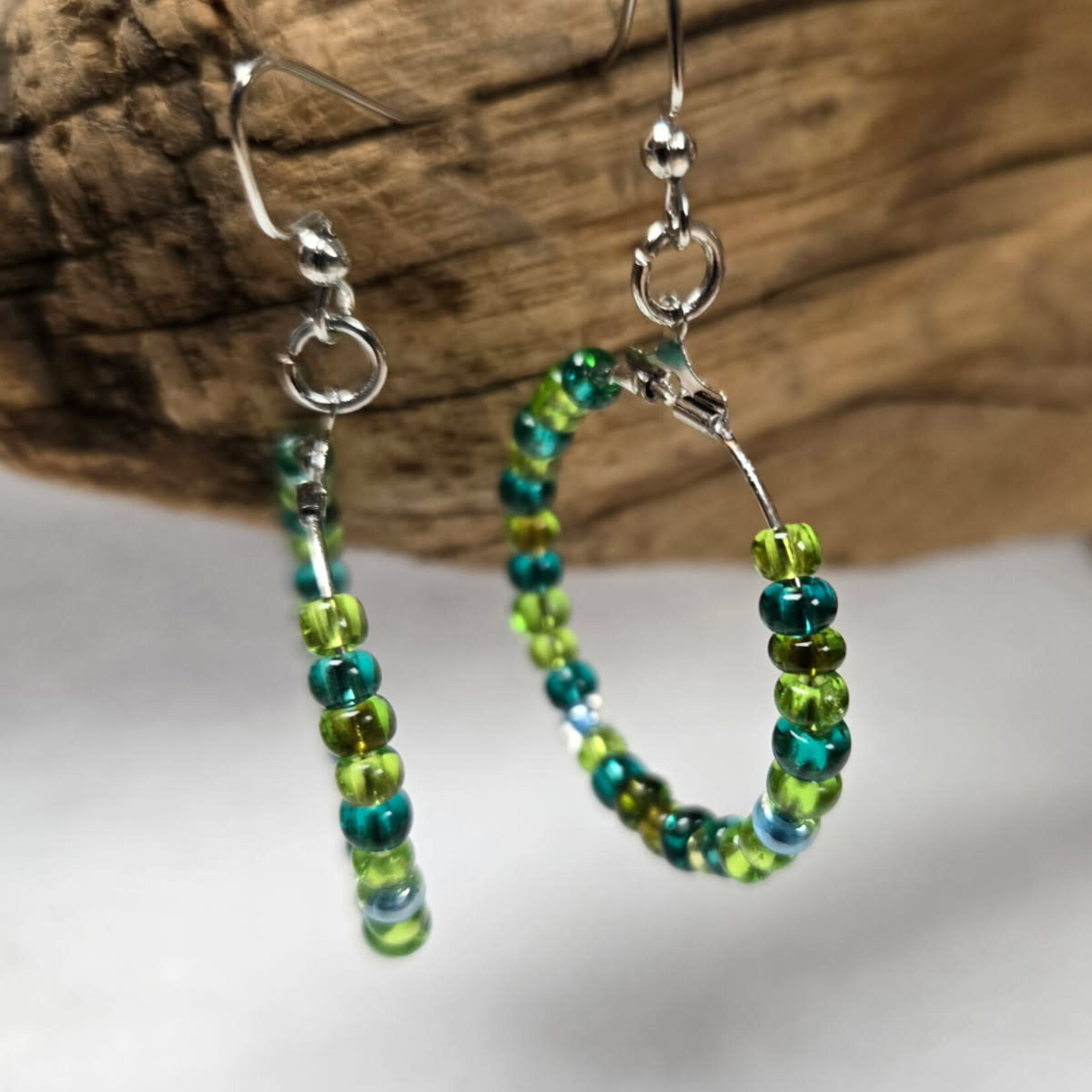 Pink Ginkgo Designs Hoop Earrings*