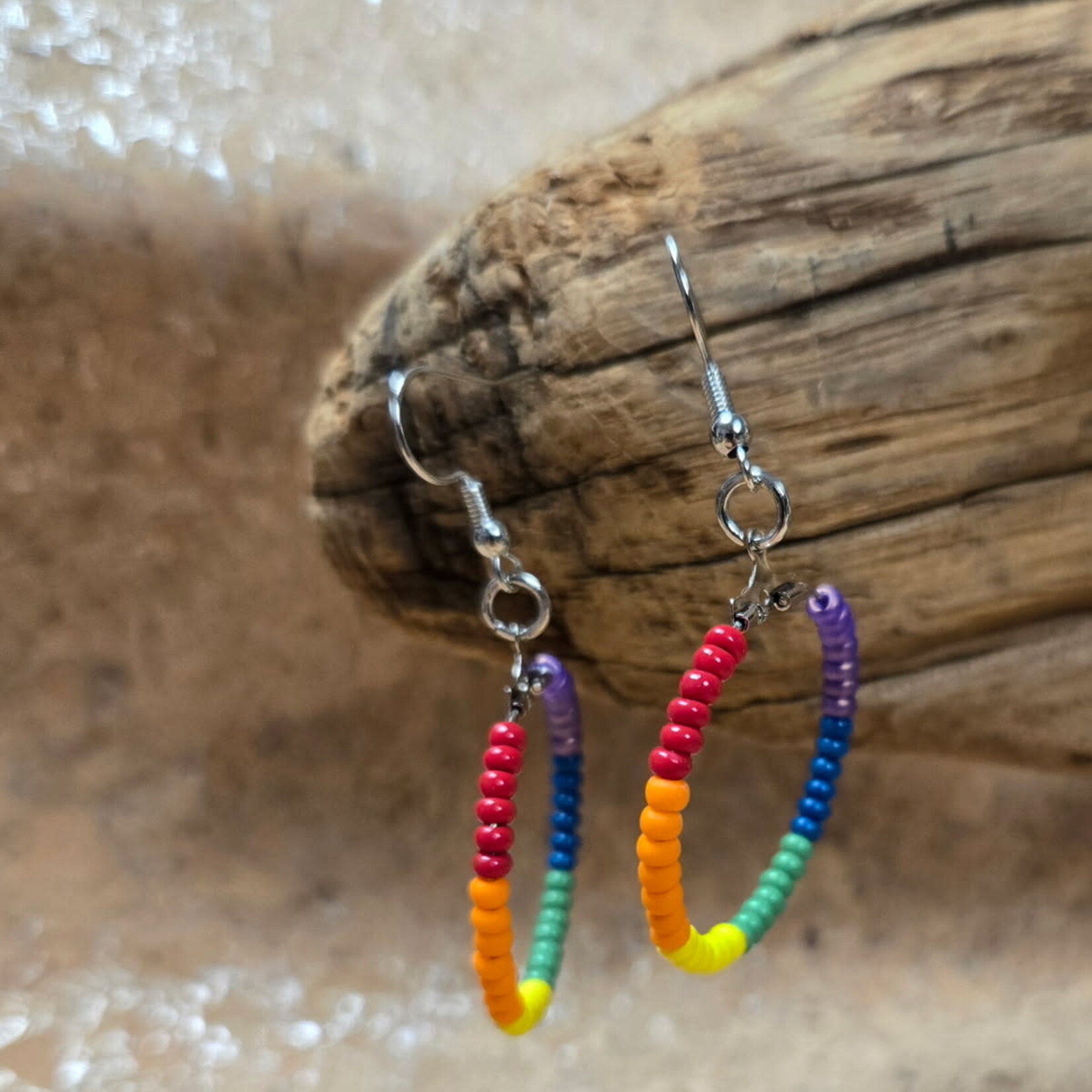 Pink Ginkgo Designs Hoop Earrings*