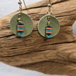 Pink Ginkgo Designs Leather Earrings*