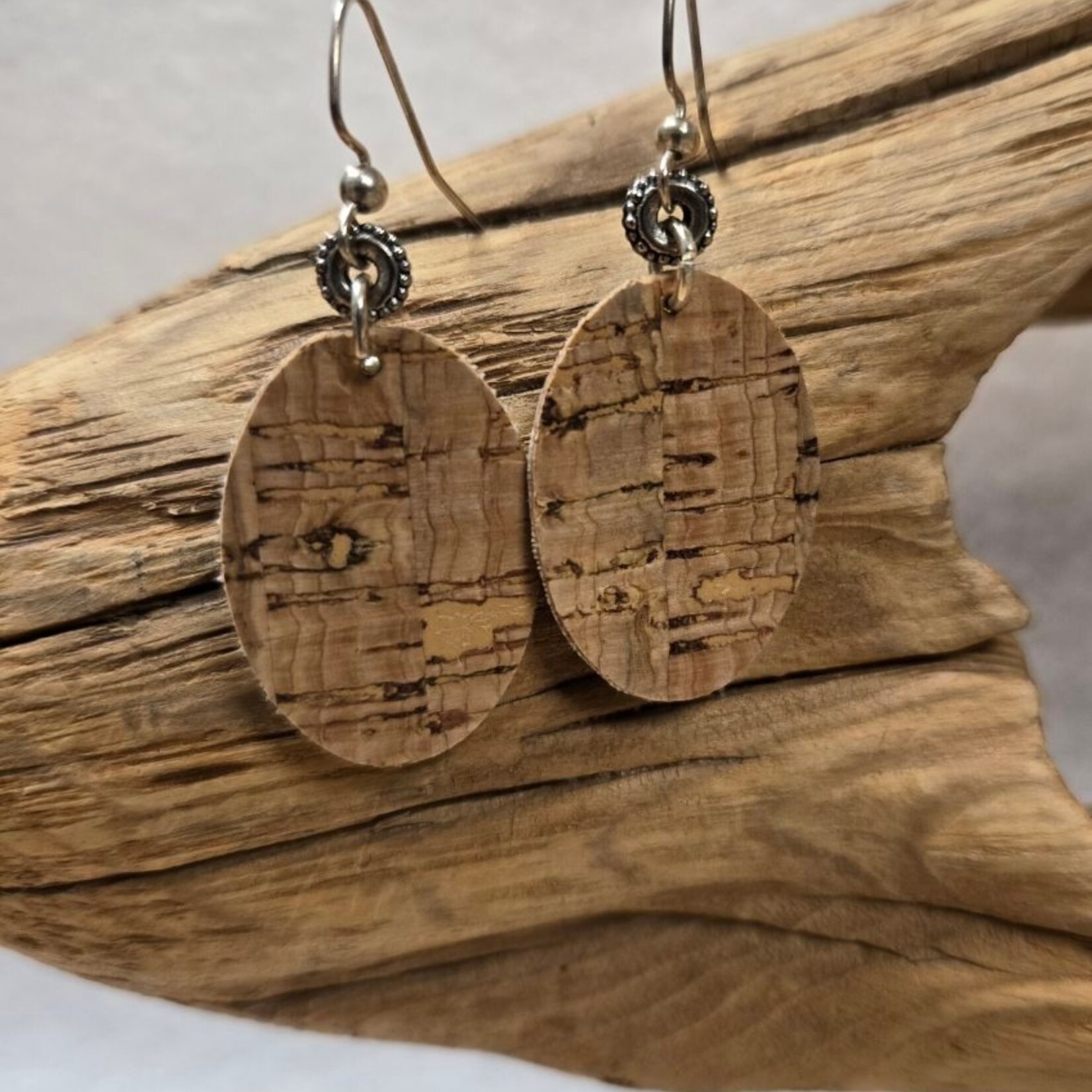 Pink Ginkgo Designs Leather Earrings*