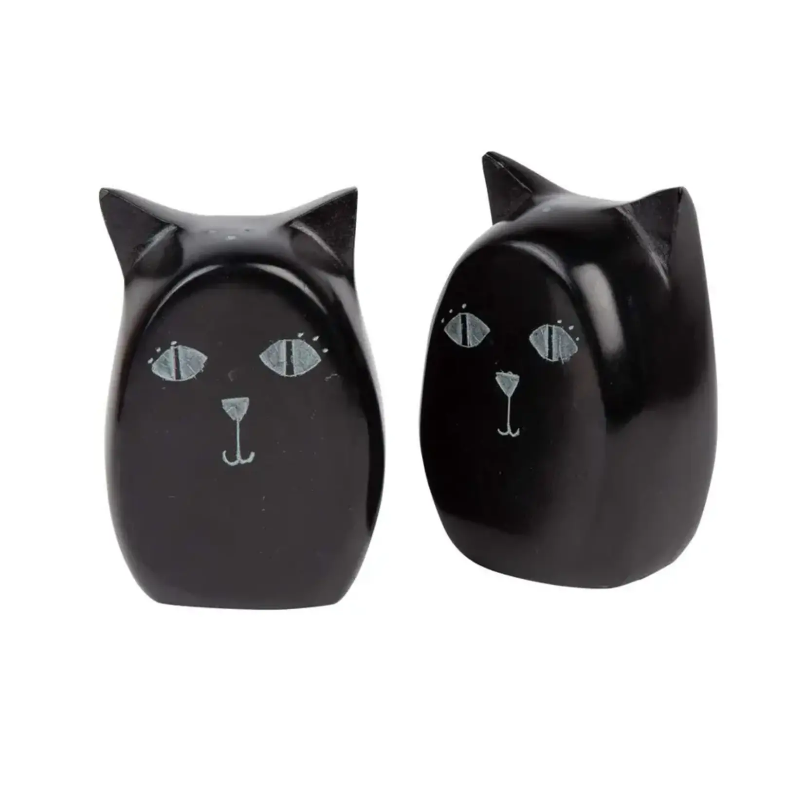 Ten Thousand Villages Cat Salt and Pepper Shakers