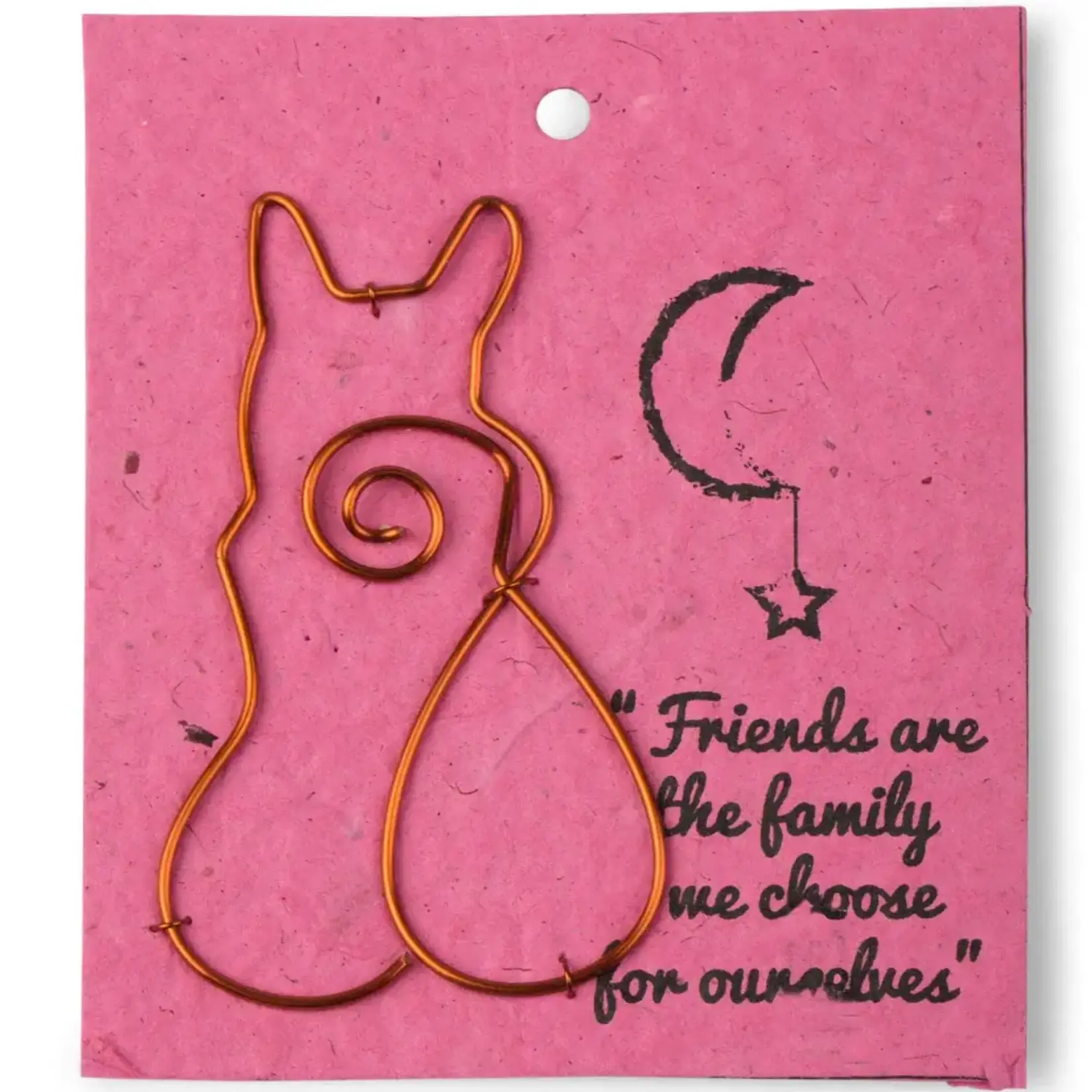 Ten Thousand Villages Wire Cat Bookmark